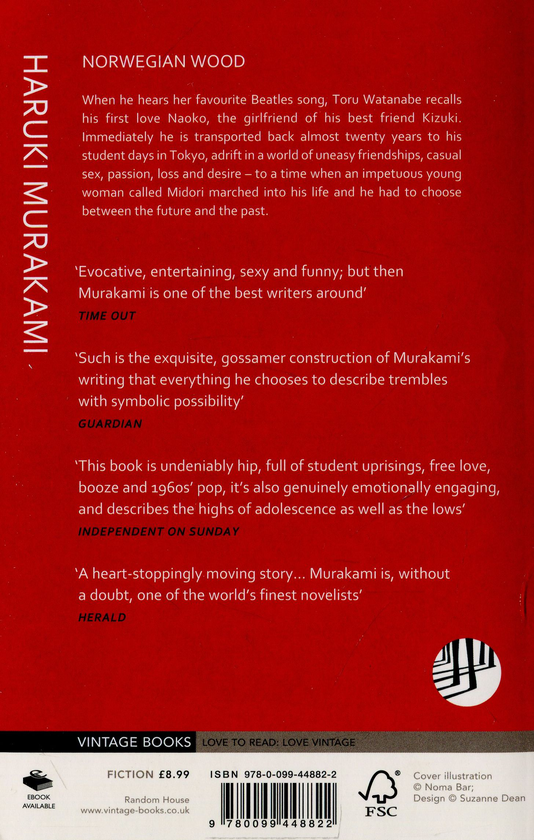 Книга «Norwegian Wood» – Харукі Муракамі, купити за ціною 876 на