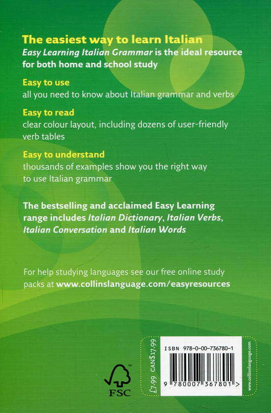 Паперова книга «Collins easy learning Italian Grammar» - фото №1