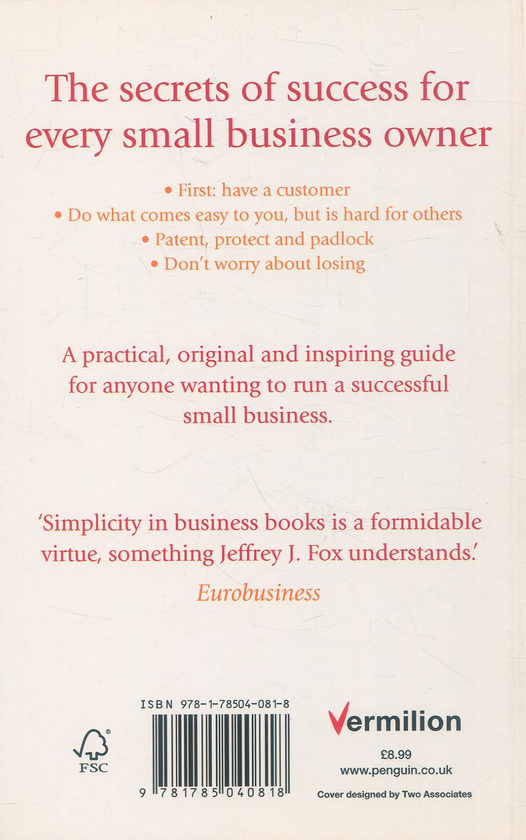 Бумажная книга «How To Make Big Money In Your Own Small Business», автор Джеффри Дж. Фокс - фото №1
