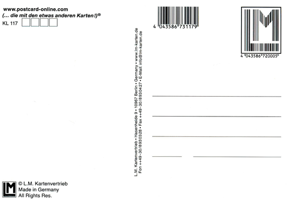  «Стерео листівка Kartenvertrieb Dogface / Catface», бренду LM Kartenvertrieb - фото №1