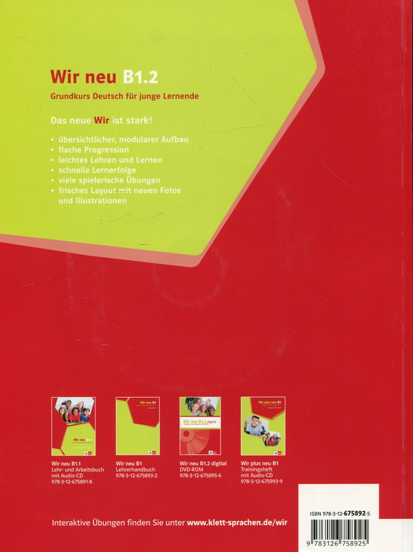 [object Object] «Wir neu B1.2. Lehr- und Arbeitsbuch. Grundkurs Deutsch fur junge Lernende (+ CD-ROM)», авторів Ева-Марія Пайдельштайн, Джорджио Мотта - фото №2 - мініатюра