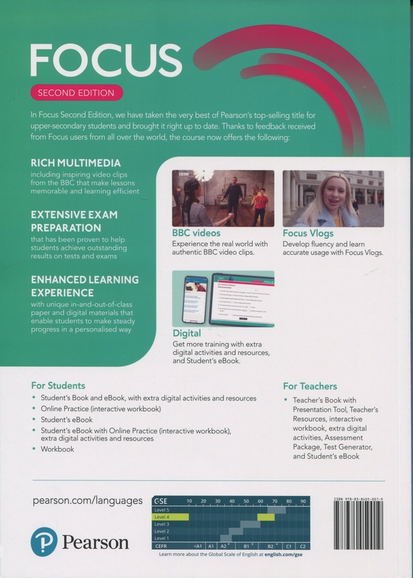 Паперова книга «Focus 2nd Ed 4 Student's Book +ActiveBook», автор Патріція Рейлі - фото №1