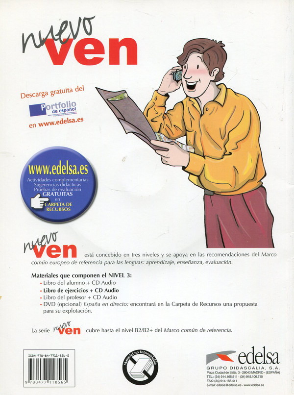 [object Object] «Nuevo Ven: Libro del Ejercicios: Nivel 3 (+ CD)», авторів Мігель де Унамуно, Фернандо Марін Аррес, Рейес Моралес - фото №2 - мініатюра