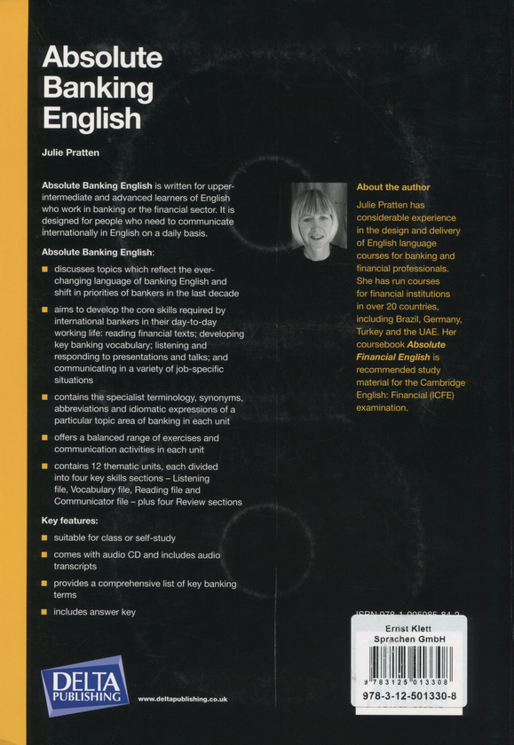 Бумажная книга «Delta Business English. Absolute Banking English B2-C1. Coursebook with 2 Audio CDs», автор Джули Праттен - фото №1
