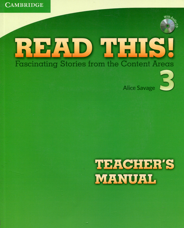 Бумажная книга «Read This! 3 Teacher's Manual + CD», автор Элис Саваж - фото №1
