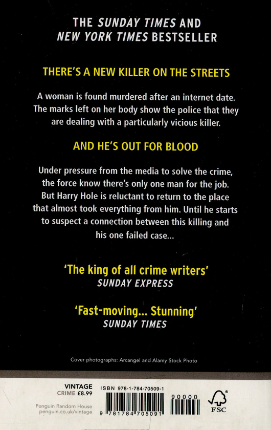 Бумажная книга «The Thirst: Harry Hole 11», автор Ю Несбе - фото №1