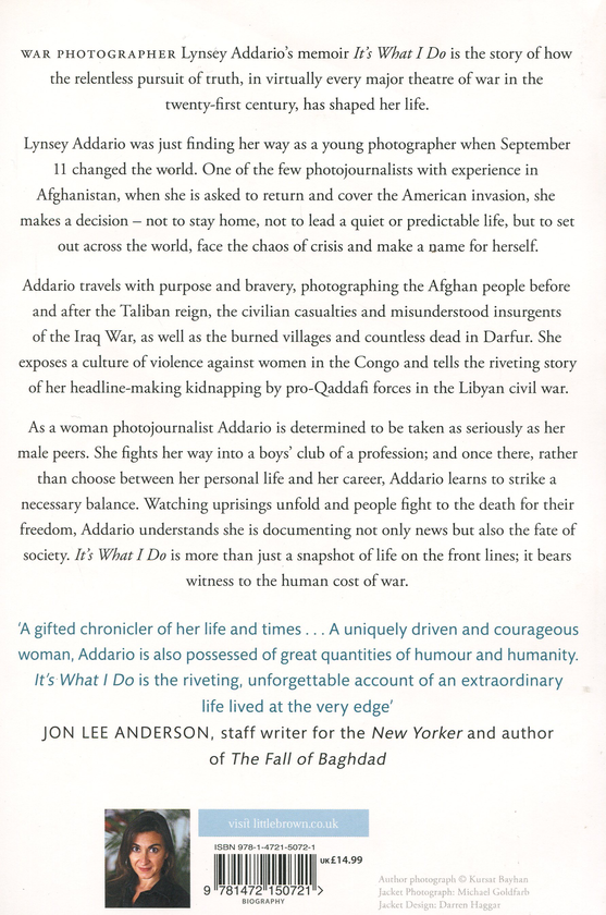 Бумажная книга «It's What I Do. A Photographer's Life of Love and War», автор Линси Аддарио - фото №1