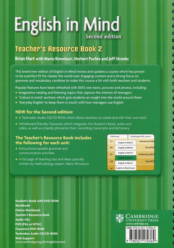 [object Object] «English in Mind. Teacher's Resource Book 2. Second Edition», авторів Джефф Стренкс, Брайан Харт, Герберт Пухта, Маріо Рінволукрі - фото №2 - мініатюра