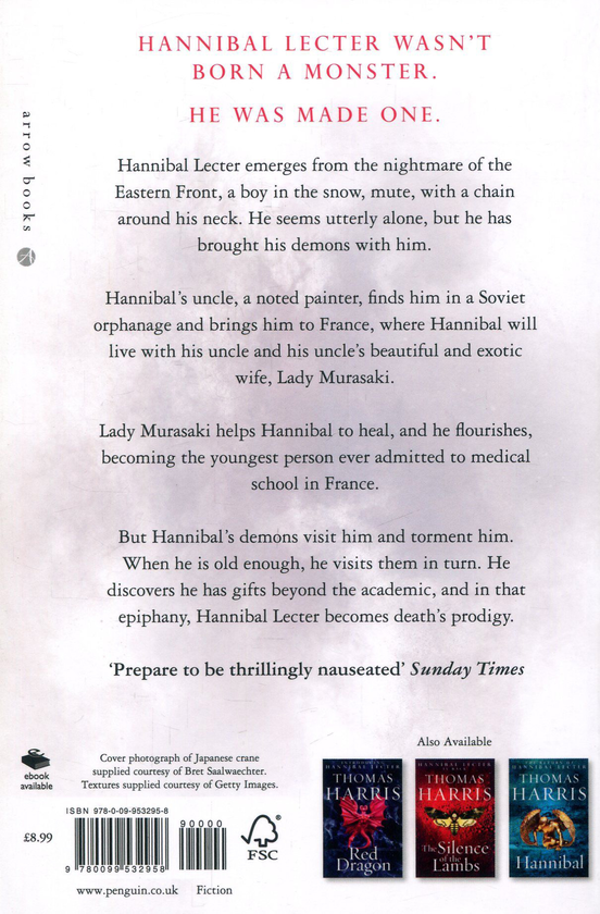 Бумажная книга «Hannibal Rising», автор Томас Харрис - фото №1