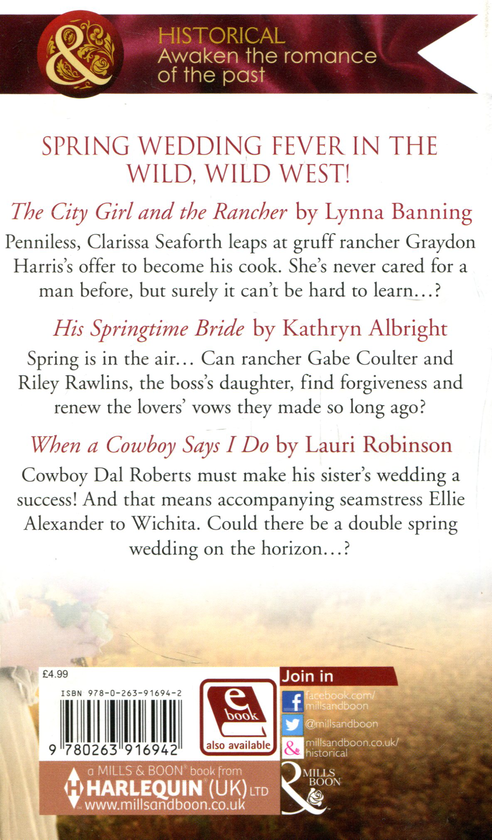 Паперова книга «Western Spring Weddings», авторів Лінна Баннінг, Лаурі Робінсон, Катрін Олбрайт - фото №1