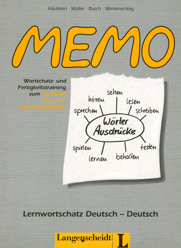 Бумажная книга «MEMO. Lernwortschatz Deutsch-Deutsch», авторов Лукас Вертеншлаг, Пауль Руш, Мартин Мюллер, Гернот Хойбляйн - фото №1