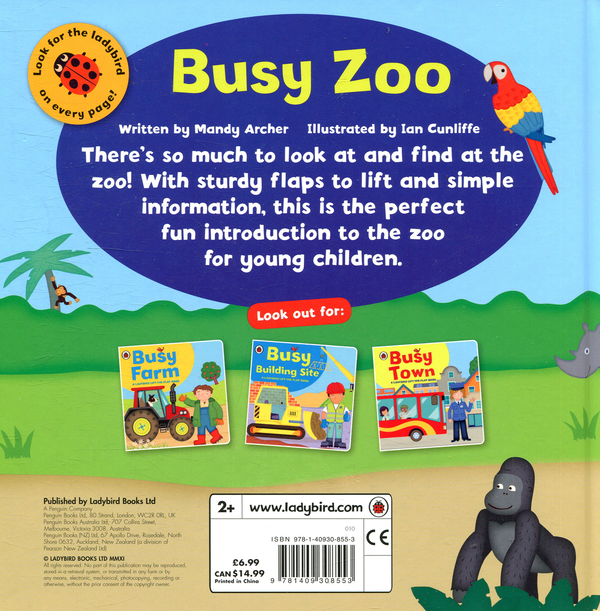 Бумажная книга «Busy Zoo. A Ladybird lift-the-flap book» - фото №1