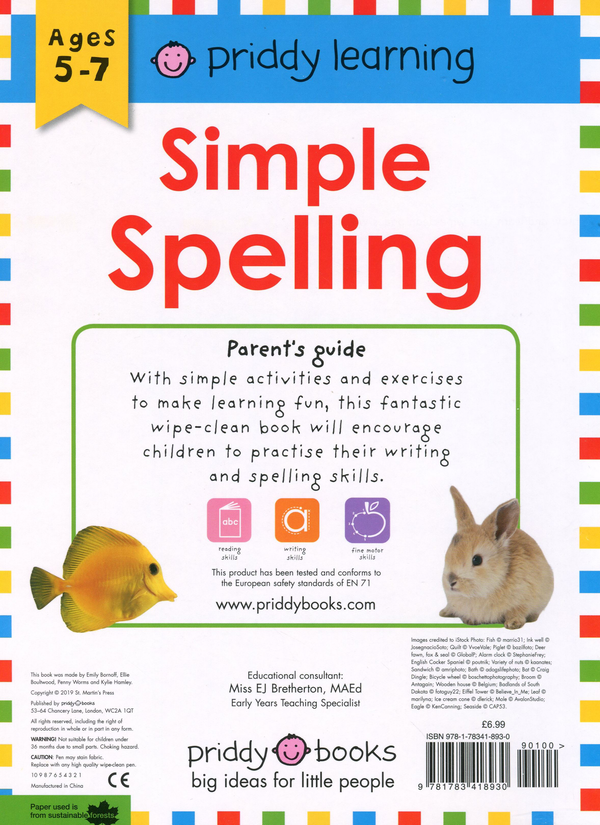 Бумажная книга «Simple Spelling», автор Роджер Придди - фото №1