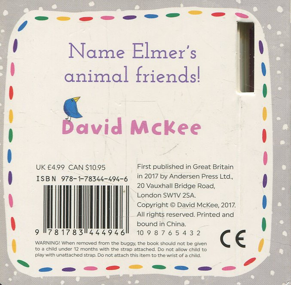 Бумажная книга «Elmer: Hello, Animals! Buggy Book», автор Дэвид Макки - фото №1