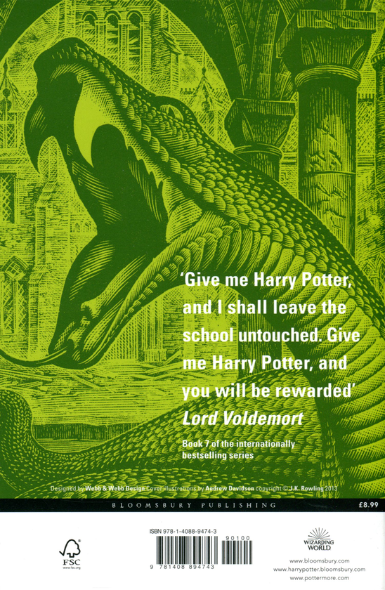 Бумажная книга «Harry Potter and the Deathly Hallows», автор Джоан Роулинг - фото №1