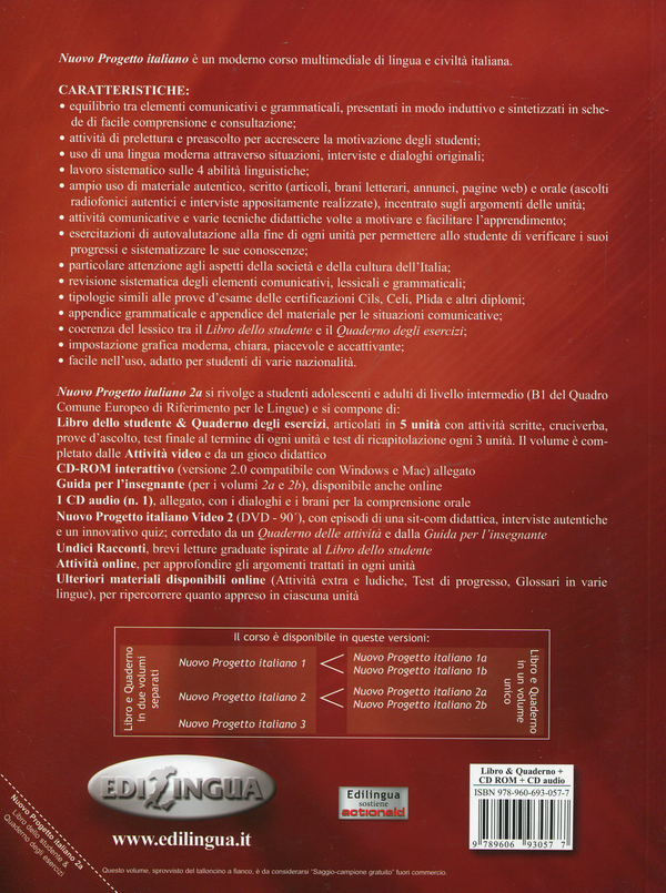 [object Object] «Nuovo Progetto Italiano (Split Version: 4 Volumes) (Italian Edition) (+2 CD RAM)», авторів Телис Марин, С. Магнеллі - фото №2 - мініатюра