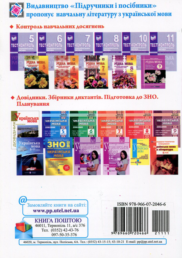 Паперова книга «Українська мова. Довідник. 6 клас», авторів Жанна Жур, Надія Сулима - фото №1