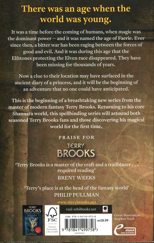 Бумажная книга «Dark Legacy of Shannara: Wards of Faerie (book 1)», автор Терри Брукс - фото №1