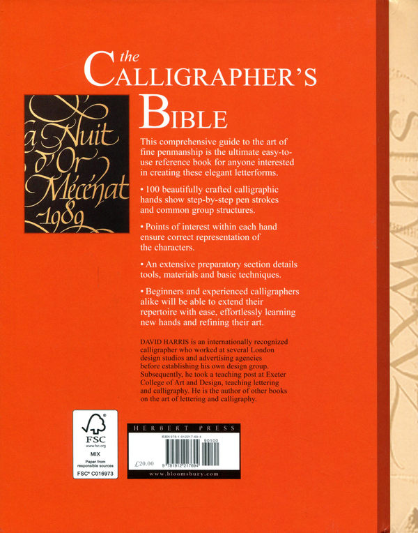 Паперова книга «The Calligrapher's Bible», автор Девід Харріс - фото №1