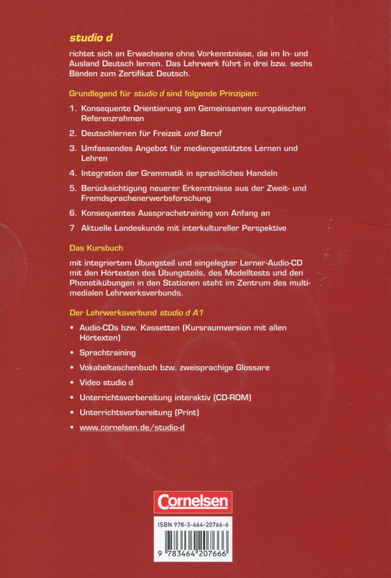 Паперова книга «Studio d A1. Deutsch als Fremdsprache. Kurs- und Ubungsbuch. Teilband 2 (+ CD)», авторів Герман Функ, Кристина Кун, Сілке Демме - фото №1
