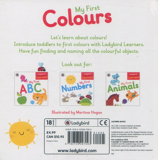 Бумажная книга «My First Colours» - фото №1