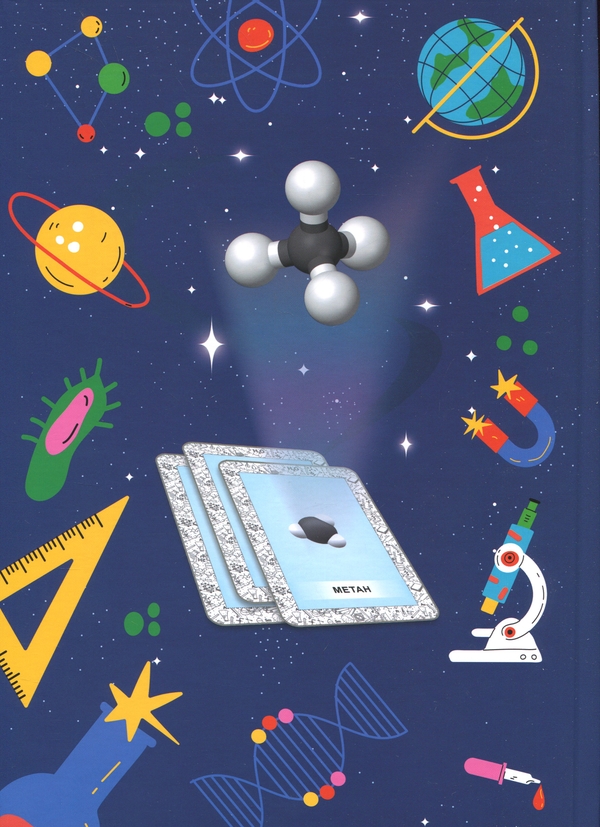 Бумажная книга «4D книга Магічна хімія з доповненою реальністю + картки Веселі атоми» - фото №1