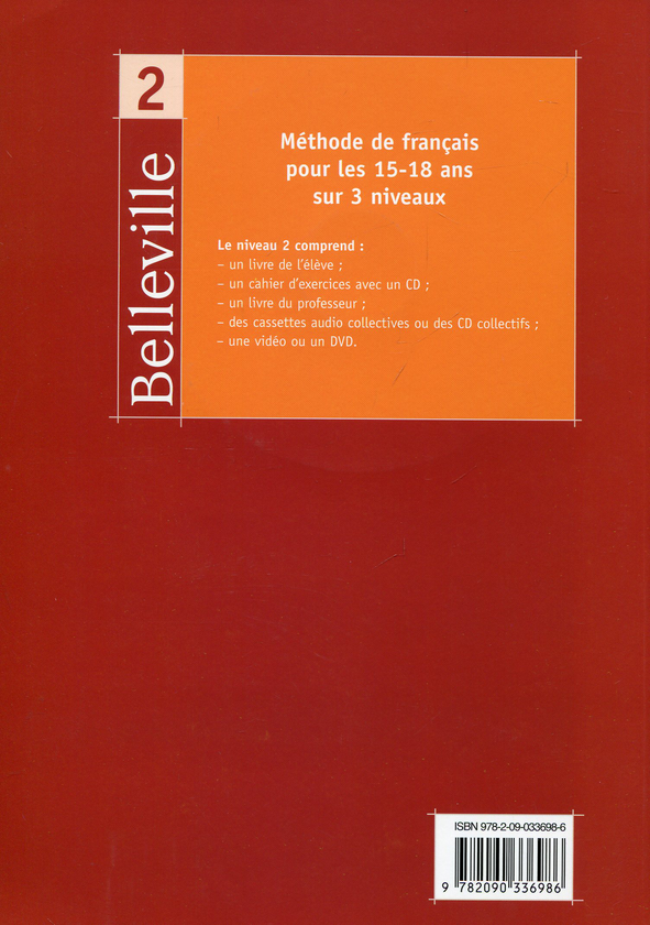 Паперова книга «Belleville 2 Cahier d`exercices (+CD Audio) », автор Алін Волте - фото №1