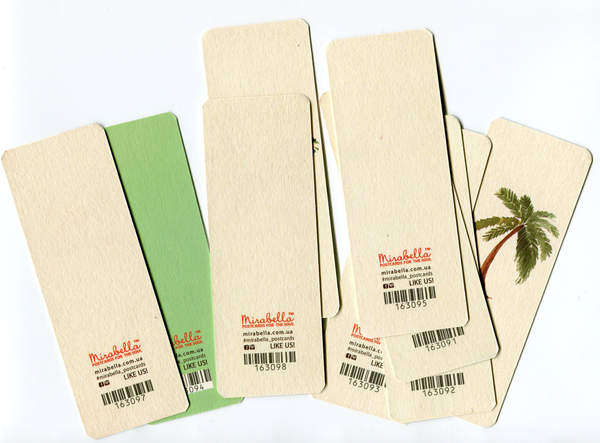 «Набор закладок для книг Mirabella Postcards 9 шт (163010)», бренда Mirabella Postcards - фото №1