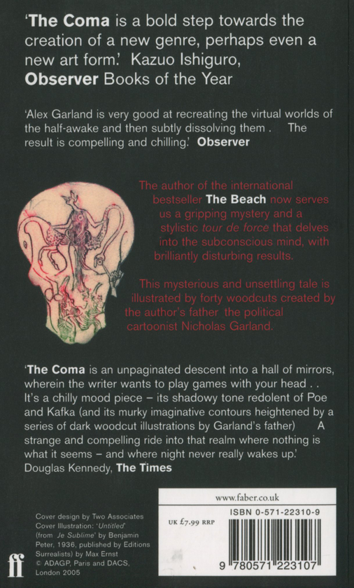 Бумажная книга «The Coma», автор Алекс Гарленд - фото №1