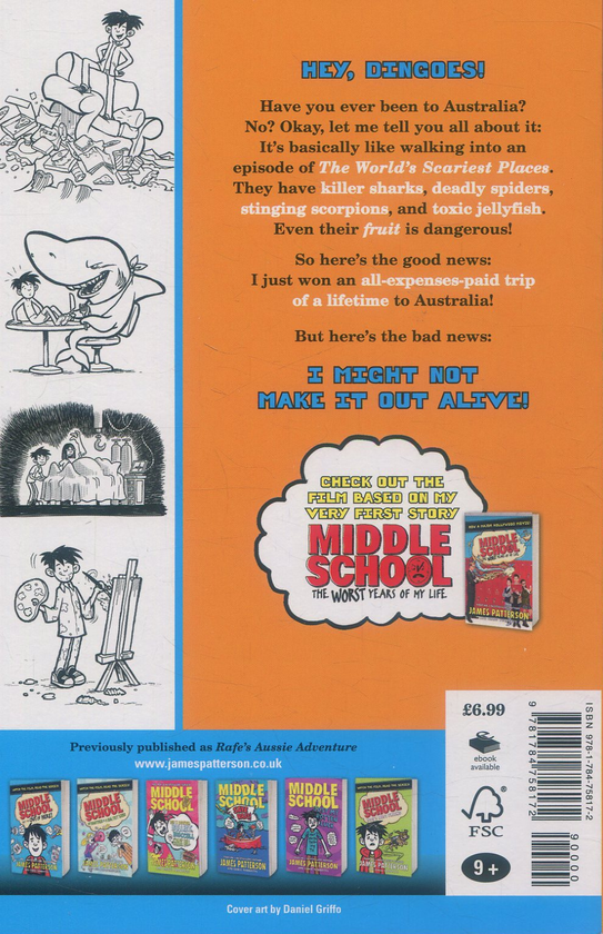 Бумажная книга «Middle School: Escape to Australia», автор Джеймс Паттерсон - фото №1