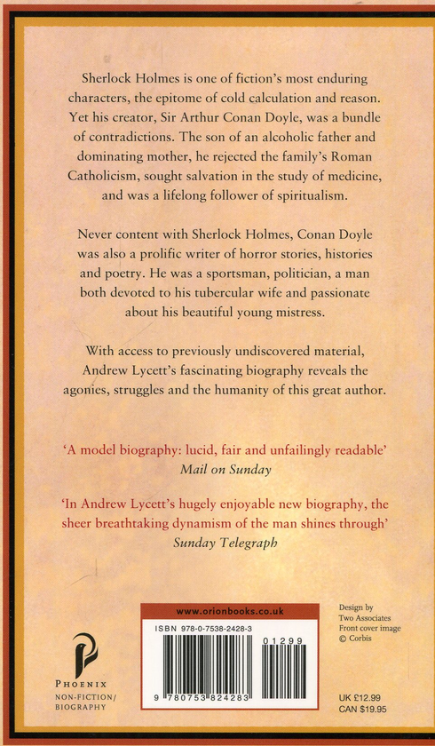 Бумажная книга «Conan Doyle: The Man Who Created Sherlock Holmes», автор Эндрю Лайсетт - фото №1