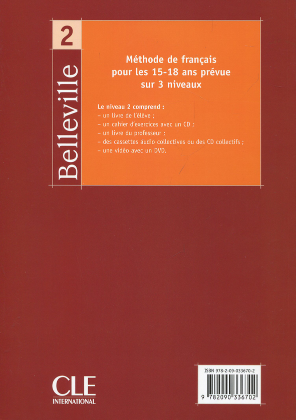 Паперова книга «Belleville Level 2 Textbook (French Edition)», автор Тьерри Галлієр - фото №1
