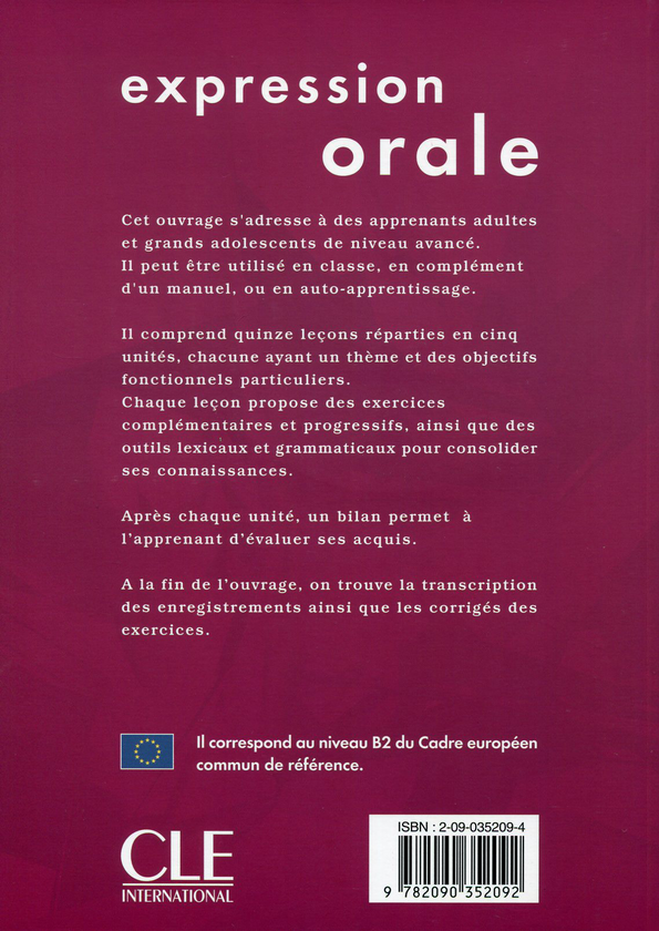 Паперова книга «Competences Niveau 3. Expression orale (+ CD-ROM)», автор Мішель Барфеті - фото №1