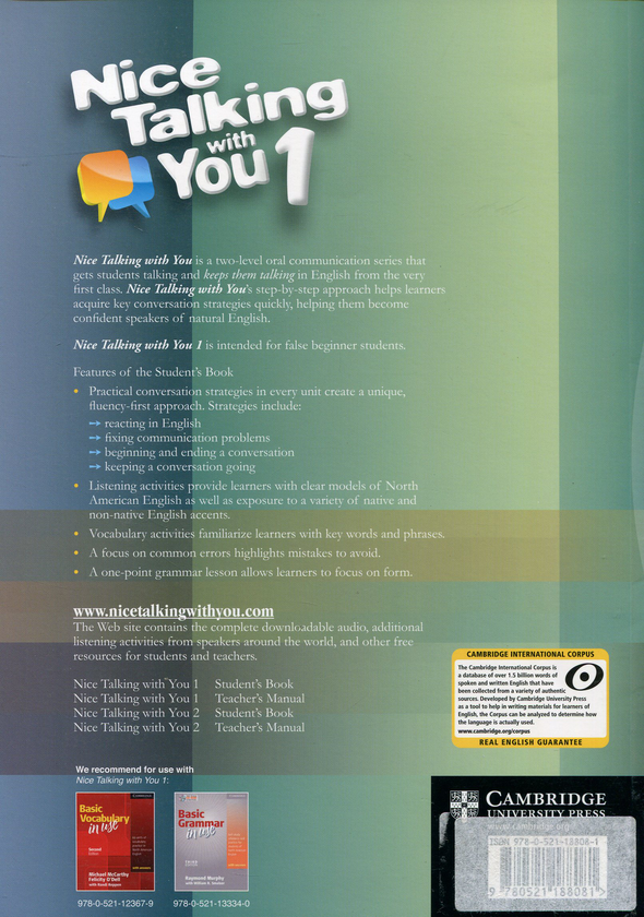 Бумажная книга «Nice Talking with You Level 1. Student's Book», авторов Том Кенни, Линда Ву - фото №1