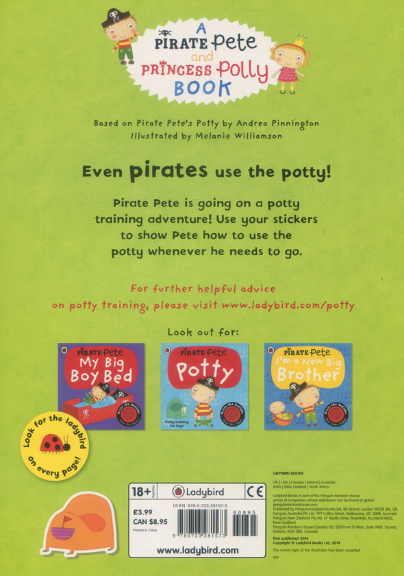 [object Object] «Pirate Pete's Potty sticker activity book» - фото №2 - миниатюра