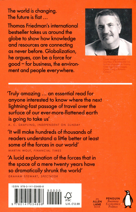 Бумажная книга «The World is Flat. The Globalized World in the Twenty-First Century», автор Томас Фридман - фото №1