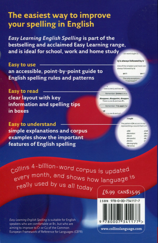 Паперова книга «Easy Learing English Spelling», автор Іан Брукс - фото №1
