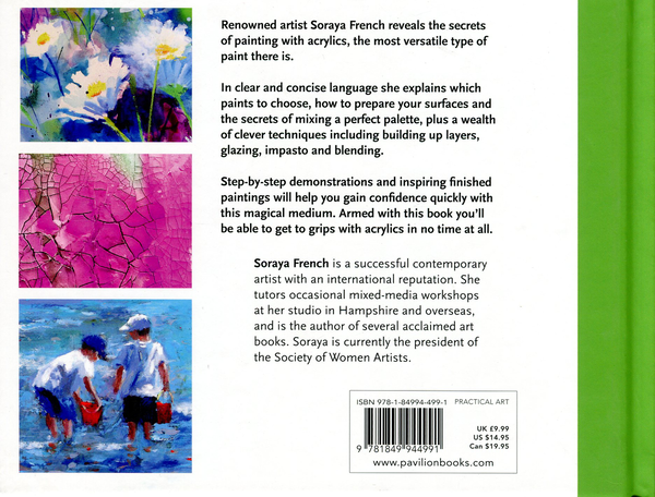 Бумажная книга «Learn Acrylics Quickly», автор Сорайя Френч - фото №1