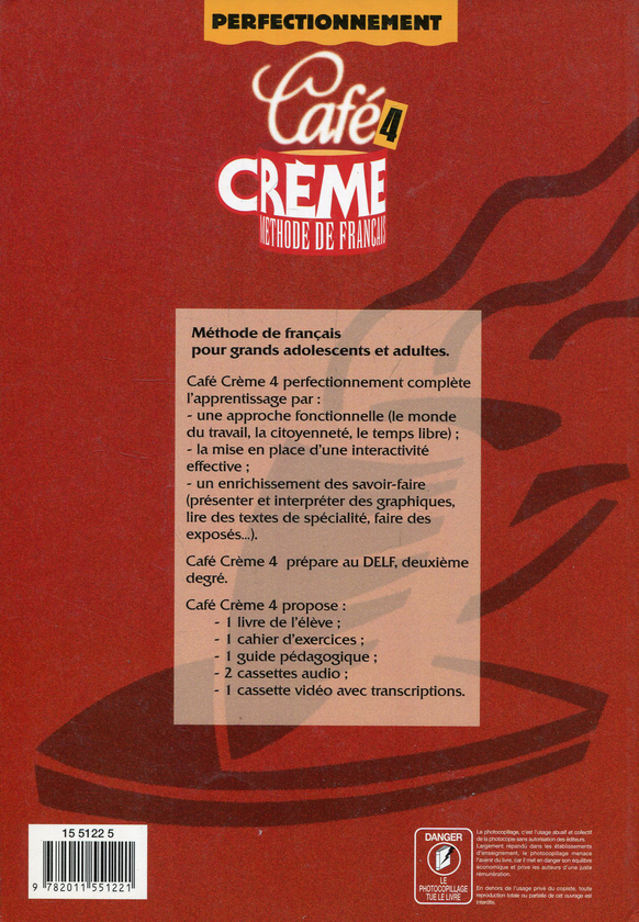 Бумажная книга «Café crème, niveau 4, livre de l'élève», автор Сильвия Понс - фото №1