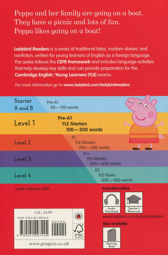 Бумажная книга «Ladybird Readers 1 Peppa Pig: On a Boat» - фото №1