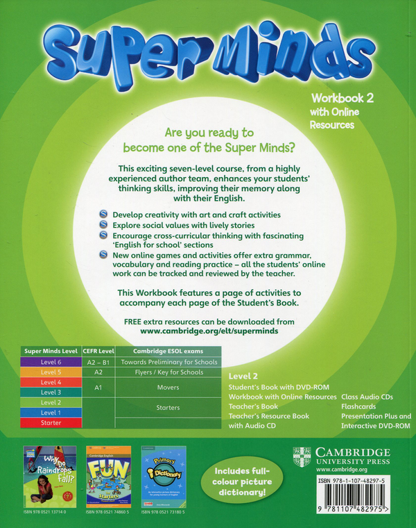 Бумажная книга «Super Minds 2. Workbook with Online Resources», автор Герберт Пухта - фото №1