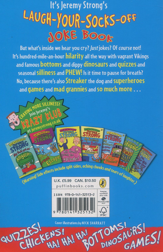 Бумажная книга «Jeremy Strong's Laugh-Your-Socks-Off Joke Book», авторов Джереми Стронг, Аманда Ли - фото №1