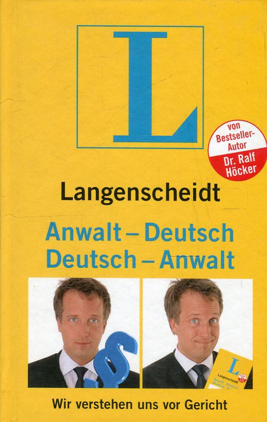 Паперова книга «Langenscheidt Anwalt-Deutsch / Deutsch-Anwalt», автор Ральф Хокер - фото №1