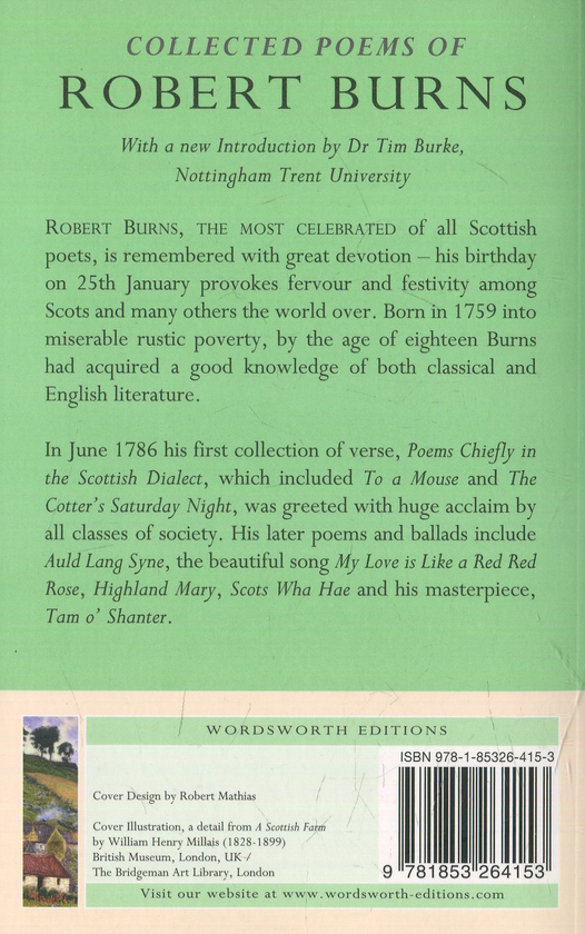 Бумажная книга «Collected Poems of Robert Burns», автор Роберт Бернс - фото №1