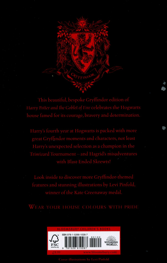 Паперова книга «Harry Potter and the Goblet of Fire (Gryffindor Edition)», автор Джоан Ролінґ - фото №1
