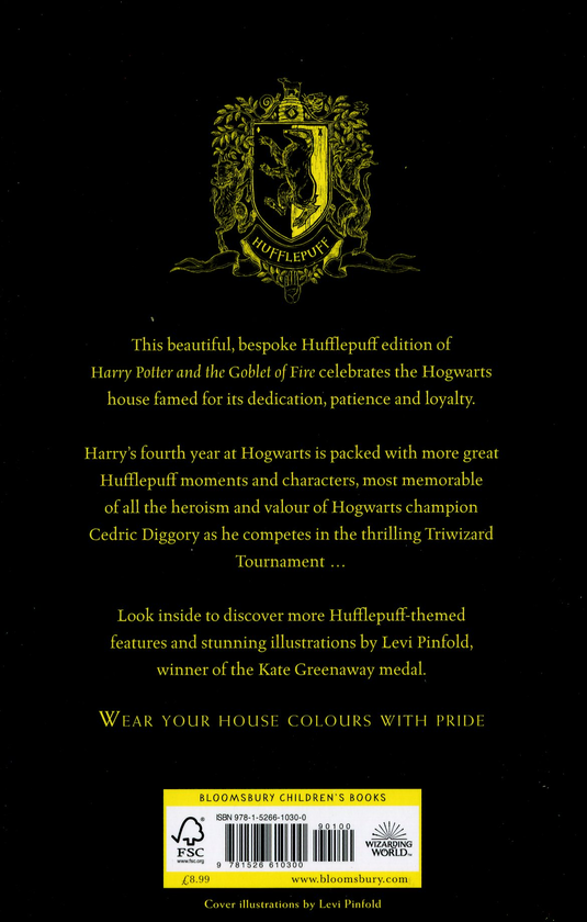 Паперова книга «Harry Potter and the Goblet of Fire (Hufflepuff Edition)», автор Джоан Ролінґ - фото №1