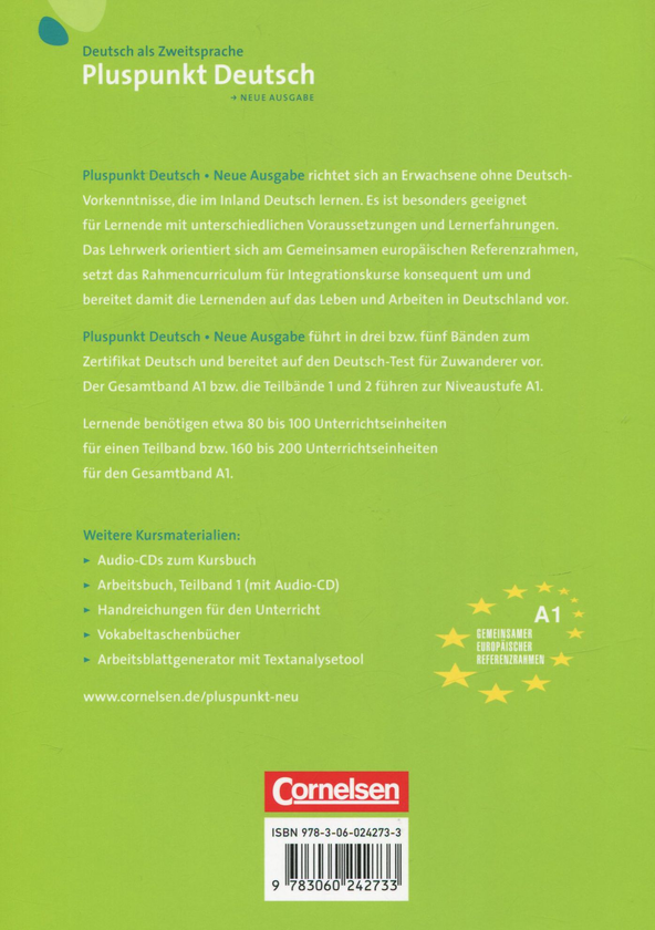 Бумажная книга «Pluspunkt Deutsch. Neue Ausgabe A1. Deutsch als Zweitsprache. Teilband 1. Kursbuch», авторов Фридерике Джин, Иоахим Шоте - фото №1