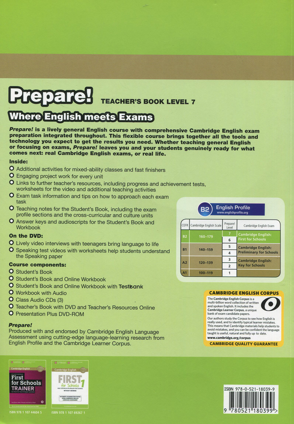 [object Object] «Cambridge English Prepare! Level 7 Teacher's Book (+ DVD-ROM)», автор Луїс Роджерс - фото №2 - мініатюра