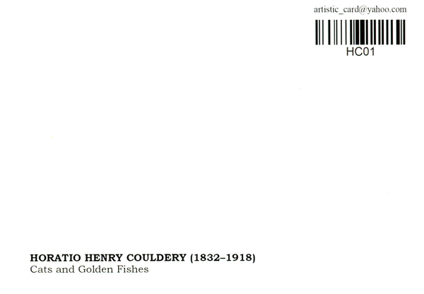 «Открытка Horatio Henry Couldery - Cats and Golden Fishes (HC01)», бренда Artistic Card - фото №1