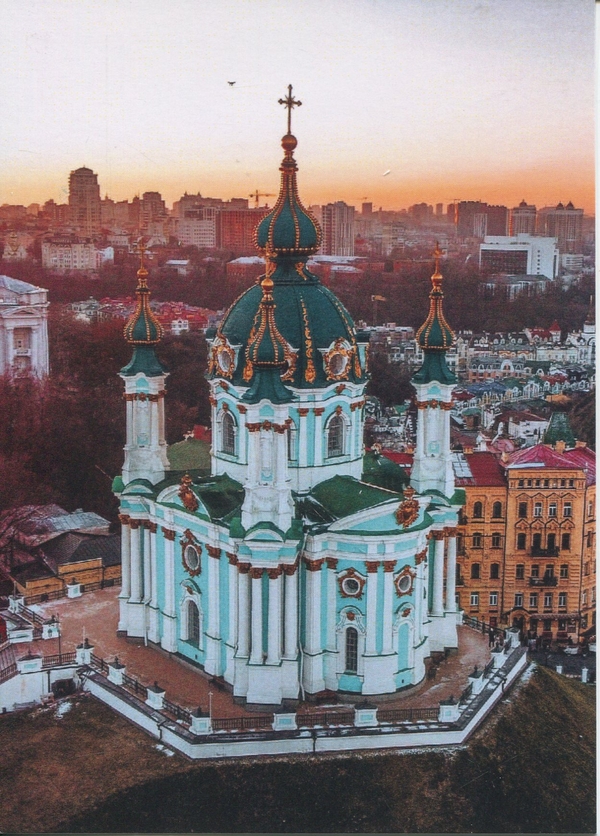 «Листівка "Андріївська церква (світла)" (C-SD5)», бренда CakeTravel - фото №1